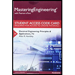 Mastering Engineering with Pearson eText -- Standalone Access Card -- for Electrical Engineering: Principles & Applications - 7th Edition - by Allan R. Hambley - ISBN 9780134486970