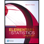 Elementary Statistics Using Excel (6th Edition) - 6th Edition - by Mario F. Triola - ISBN 9780134506623