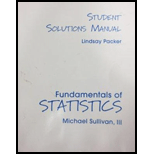 Student's Solutions Manual for Fundamentals of Statistics - 5th Edition - by Michael III Sullivan - ISBN 9780134509976
