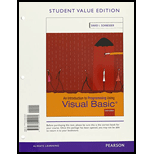 Introduction to Programming Using Visual Basic, Student Value Edition (10th Edition)