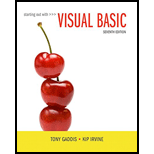 Starting Out With Visual Basic Plus Mylab Programming With Pearson Etext -- Access Card Package (7th Edition) - 7th Edition - by GADDIS - ISBN 9780134522180
