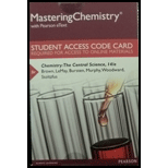 Mastering Chemistry with Pearson eText --  Standalone Access Card -- for Chemistry: The Central Science (14th Edition) - 14th Edition - by Theodore E. Brown, H. Eugene LeMay, Bruce E. Bursten - ISBN 9780134553108
