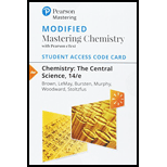 Modified Mastering Chemistry with Pearson eText -- Standalone Access Card -- for Chemistry: The Central Science (14th Edition) - 14th Edition - by Theodore E. Brown, H. Eugene LeMay, Bruce E. Bursten, Catherine Murphy, Patrick Woodward, Matthew E. Stoltzfus - ISBN 9780134553122