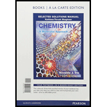 Chemistry: A Molecular Approach Selected Solutions Manual, Books a la Carte Edition