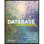 Database Concepts (8th Edition) - 8th Edition - by David M. Kroenke, David J. Auer, Scott L. Vandenberg, Robert C. Yoder - ISBN 9780134601533