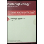 Essentials of Geology-Masteringgeology - 13th Edition - by Lutgens - ISBN 9780134619620