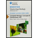 Modified Mastering Biology with Pearson eText -- Standalone Access Card -- for Campbell Biology: Concepts & Connections (9th Edition) - 9th Edition - by Martha R. Taylor, Eric J. Simon, Jean L. Dickey, Kelly A. Hogan, Jane B. Reece - ISBN 9780134641683