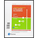 Graphical Approach to College Algebra, A, Books a la Carte Edition (7th Edition) - 7th Edition - by John Hornsby, Margaret L. Lial, Gary K. Rockswold, Jessica Rockswold - ISBN 9780134669144