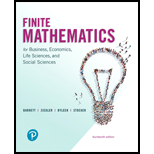 Finite Mathematics for Business, Economics, Life Sciences, and Social Sciences (14th Edition) - 14th Edition - by Raymond A. Barnett, Michael R. Ziegler, Karl E. Byleen, Christopher J. Stocker - ISBN 9780134675985