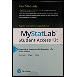 MyLab Statistics  with Pearson eText -- Standalone Access Card -- for Statistical Reasoning for Everyday Life (5th Edition)