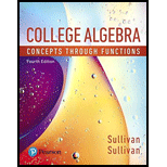 College Algebra: Concepts through Functions, Books a la Carte Edition (4th Edition) - 4th Edition - by Michael Sullivan, Michael Sullivan III - ISBN 9780134689821