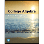 College Algebra - 4th Edition - by Ratti,  J. S., Mcwaters,  Marcus, Skrzypek,  Lesław - ISBN 9780134696485