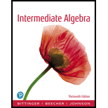 Intermediate Algebra (13th Edition) - 13th Edition - by Marvin L. Bittinger, Judith A. Beecher, Barbara L. Johnson - ISBN 9780134707365