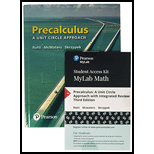 PRECALCULUS:UNIT CIRCLE APPR.-W/MYMATH - 3rd Edition - by Ratti - ISBN 9780134713915