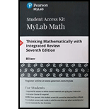Mymathlab Online Course With Integrated Review -- Format: Printedaccesscode - 7th Edition - by Blitzer, Robert F. - ISBN 9780134716107