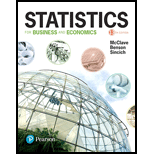 MyLab Statistics for Business Stats with Pearson eText -- Standalone Access Card -- for Statistics for Business and Economics - 13th Edition - by James T. McClave, P. George Benson, Terry Sincich - ISBN 9780134748610