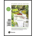 Problem Solving with C++, Student Value Edition Plus MyLab Programming with Pearson eText - Access Card Package (10th Edition) - 10th Edition - by Walter Savitch - ISBN 9780134756424