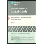 MyLab Math with Pearson eText -- Standalone Access Card -- for Algebra and Trigonometry (6th Edition)