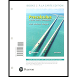 Precalculus: A Unit Circle Approach, Books A La Carte Edition Plus Mylab Math With Pearson Etext -- Access Card Package (3rd Edition)
