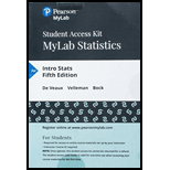 MyLab Statistics with Pearson eText -- Standalone Access Card -- for Intro Stats (5th Edition)
