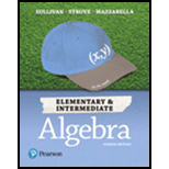 Elementary and Intermediate Algebra - With MyMathLab - 4th Edition - by Sullivan - ISBN 9780134775401