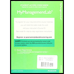 2017 MyLab Management with Pearson eText --  Access Card -- for Organizational Behavior