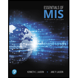 Essentials of MIS (13th Edition) - 13th Edition - by Kenneth C. Laudon, Jane Laudon - ISBN 9780134802756