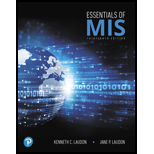 Essentials of MIS, Student Value Edition (13th Edition) - 13th Edition - by Kenneth C. Laudon, Jane Laudon - ISBN 9780134803050
