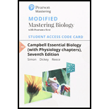 Modified Mastering Biology with Pearson eText -- Standalone Access Card -- for Campbell Essential Biology (with Physiology chapters) (7th Edition) - 7th Edition - by Eric J. Simon, Jean L. Dickey, Jane B. Reece - ISBN 9780134819426