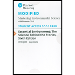 Modified Masteringenvironmentalscience With Pearson Etext -- Valuepack Access Card -- For Essential Environment: The Science Behind The Stories - 6th Edition - by WITHGOTT, Jay H., Laposata, Matthew - ISBN 9780134838861