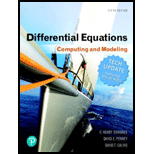 Differential Equations: Computing And Modeling (tech Update) (5th Edition) - 5th Edition - by Edwards, C. Henry, Penney, David E., Calvis, David - ISBN 9780134850474
