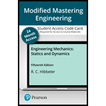 EP ENGR.MECH.-MOD.MASTERING ACCESS - 15th Edition - by HIBBELER - ISBN 9780134867267