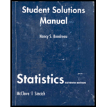 Student Solutions Manual For Statistics - 11th Edition - by James T. McClave - ISBN 9780135132814