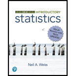 INTRO.STATISTICS,TECH.UPDATED - 10th Edition - by WEISS - ISBN 9780135163054