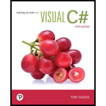 Starting Out With Visual C# (5th Edition) - 5th Edition - by Tony Gaddis - ISBN 9780135183519