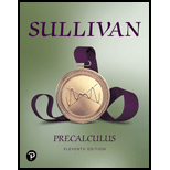 Precalculus - 11th Edition - by Michael Sullivan - ISBN 9780135189405