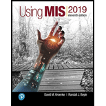 EBK USING MIS 2019                      - 11th Edition - by KROENKE - ISBN 9780135191941