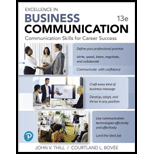 EBK EXCELLENCE IN BUSINESS COMMUNICATIO - 13th Edition - by BOVEE - ISBN 9780135202258