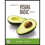 EBK STARTING OUT WITH VISUAL BASIC - 8th Edition - by Irvine - ISBN 9780135205082