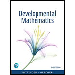 Developmental Mathematics: College Mathematics and Introductory Algebra Plus MyLab Math with Pearson eText -- 24 Month Access Card Package - 10th Edition - by BITTINGER,  Marvin , BEECHER,  Judith - ISBN 9780135218273