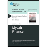 MyLab Finance with Pearson eText -- Combo Access Card -- for Corporate Finance: The Core (5th Edition) - 5th Edition - by Berk,  Jonathan, DeMarzo,  Peter - ISBN 9780135644867
