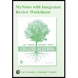 COLLEGE ALGEBRA-MY NOTES (LL) - 13th Edition - by Lial - ISBN 9780135822135