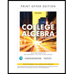 COLLEGE ALG.IN CONTEXT W/APPL...(LL) - 6th Edition - by HARSHBARGER - ISBN 9780135823187