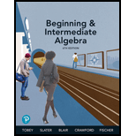 Beginning & Intermediate Algebra - 6th Edition - by John Tobey Jr.; Jeffrey Slater; Jamie Blair; Anne Fischer - ISBN 9780135839966