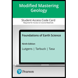 EP FOUNDATIONS OF EARTH.-MOD.MAST.ACCES - 9th Edition - by Lutgens - ISBN 9780135851975