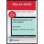 EP DIFFERENTIAL EQUATIONS+..-MYLAB      - 4th Edition - by Edwards - ISBN 9780135874196