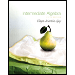 Intermediate Algebra (5th Edition) - 5th Edition - by Elayn Martin-Gay - ISBN 9780136007296