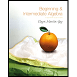 Beginning & Intermediate Algebra - 4th Edition - by Martin-Gay - ISBN 9780136007319
