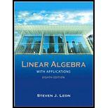 Linear Algebra with Applications - 8th Edition - by Steve Leon - ISBN 9780136009290