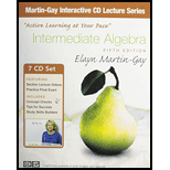 Cd Lecture Series  For Intermediate Algebra - 5th Edition - by Elayn Martin-Gay - ISBN 9780136014522